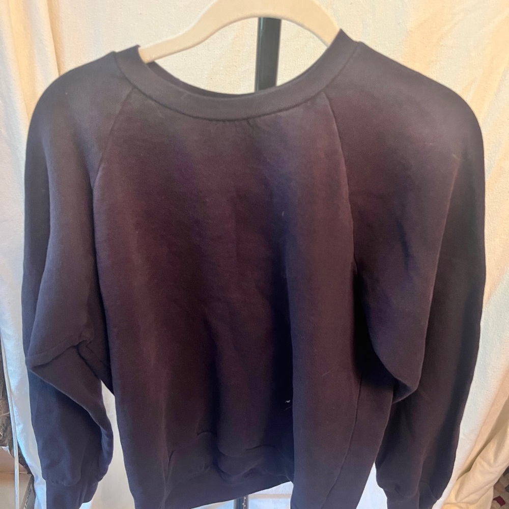 Faded Black Crewneck Sweatshirt